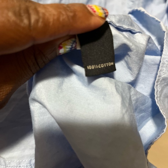 EUC Banana Republic Blue Lightweight Casual Shirt Women’s Size L - Picture 4 of 5